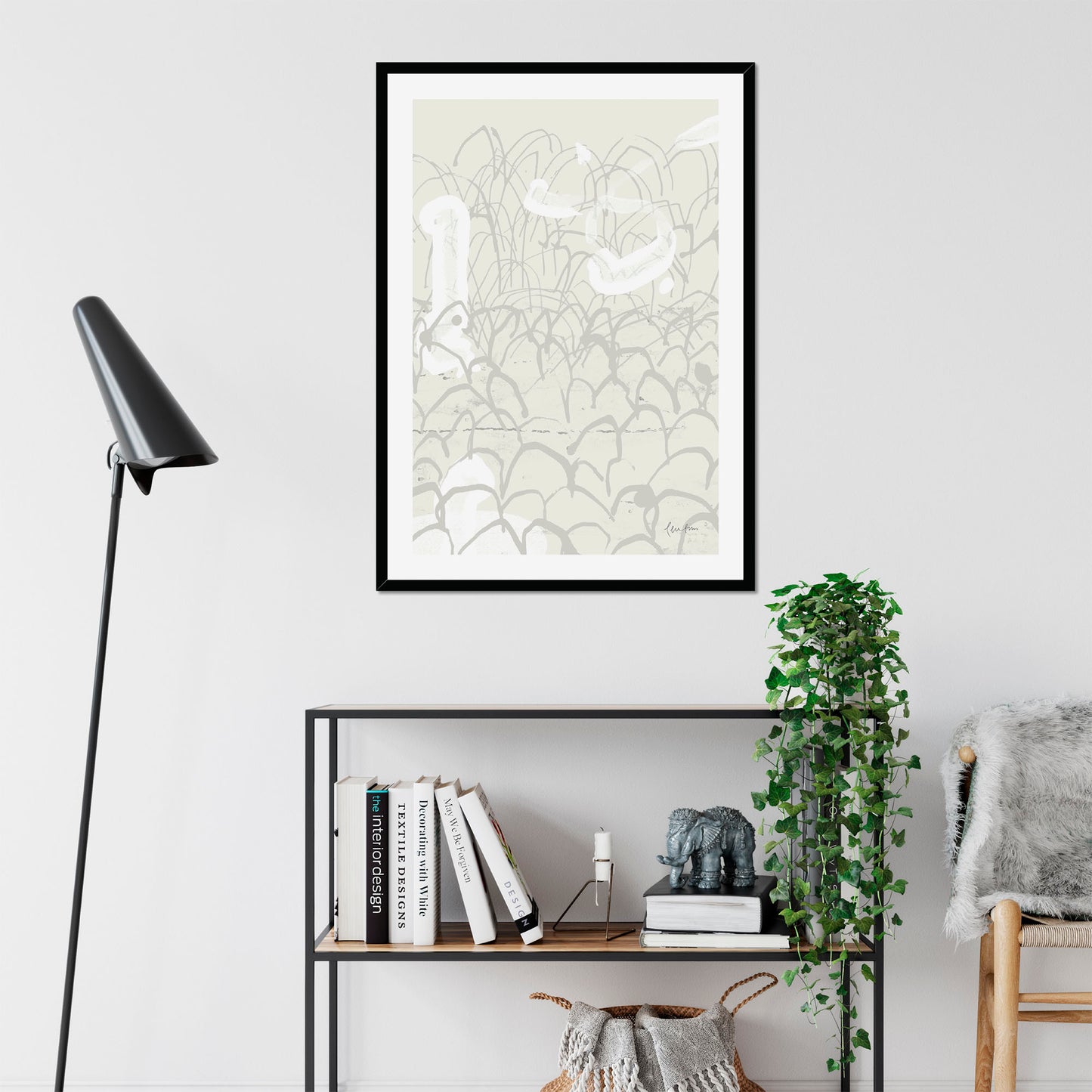 Cosmic tapestry in grey #1