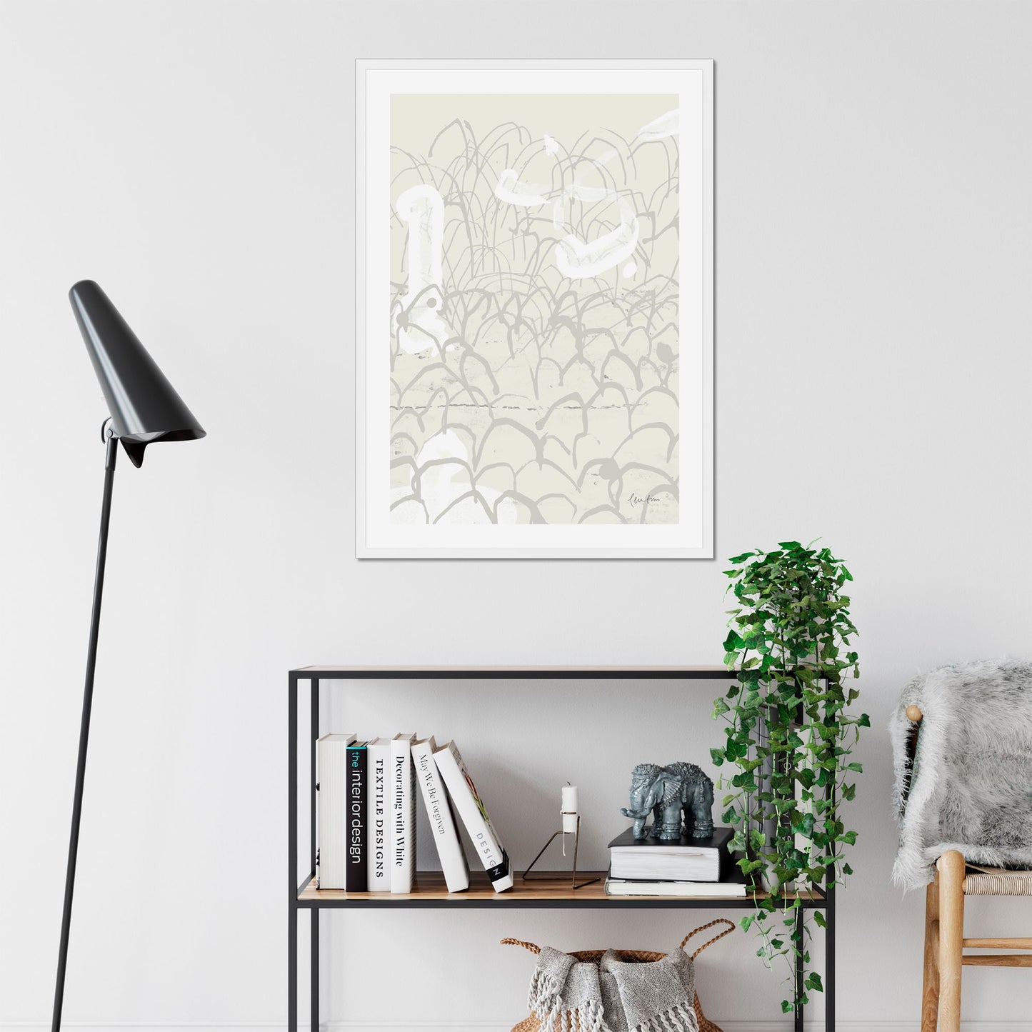 Cosmic tapestry in grey #1