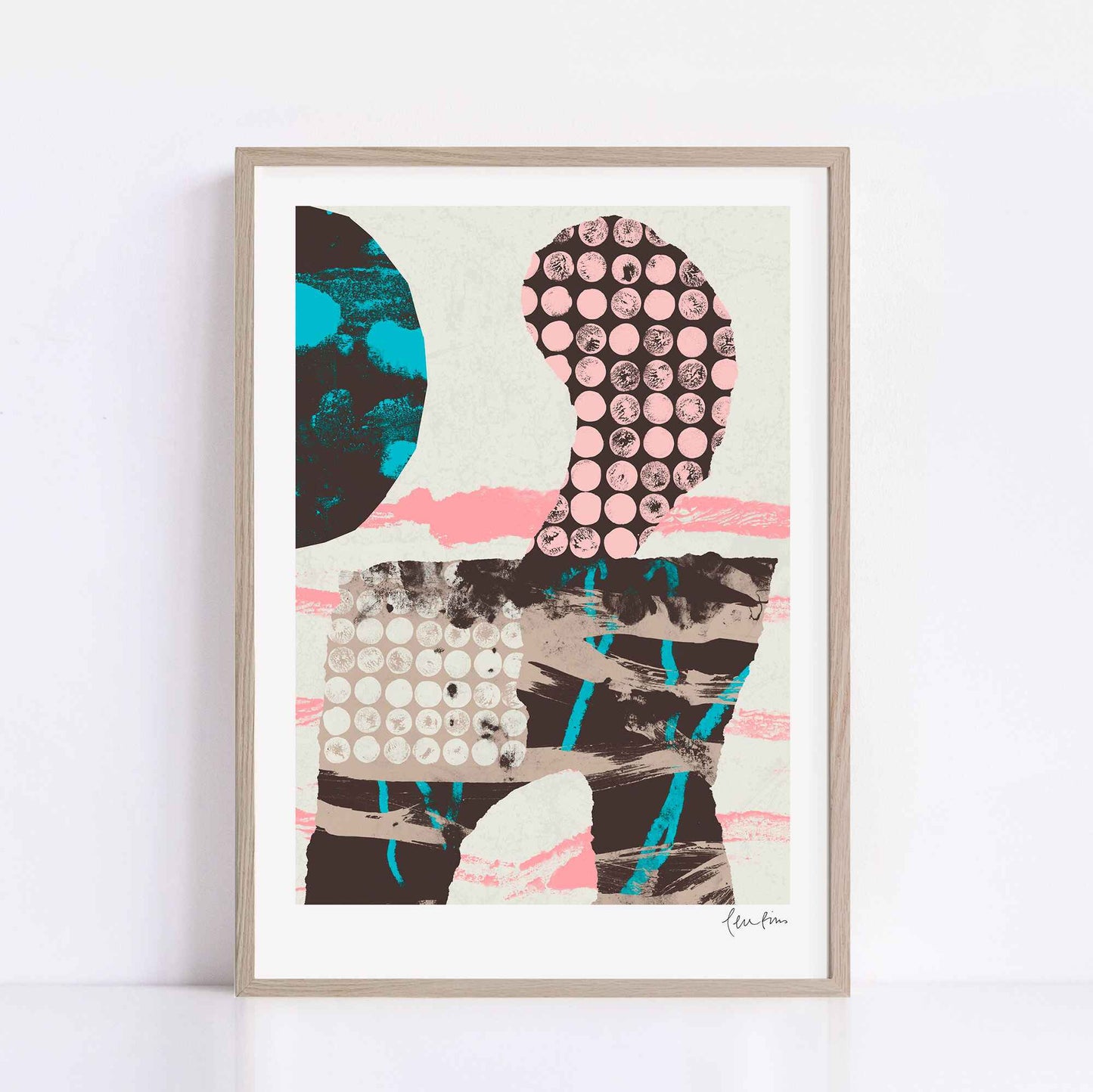 Strokes and pink dots #1