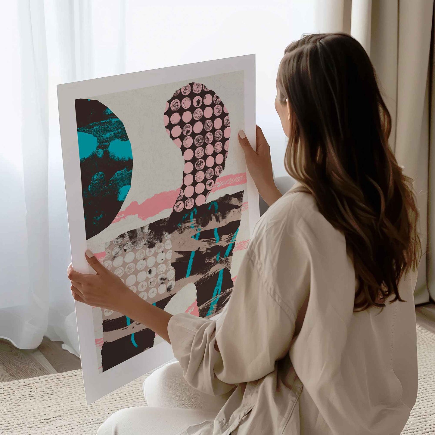 Strokes and pink dots #1
