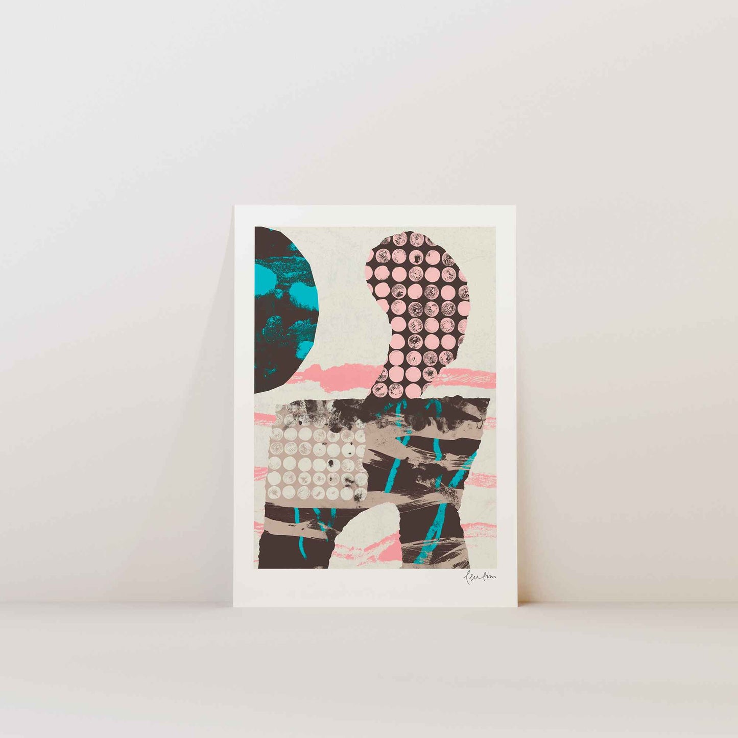 Strokes and pink dots #1