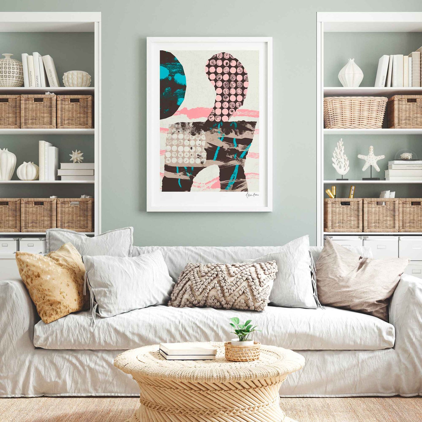 Strokes and pink dots #1