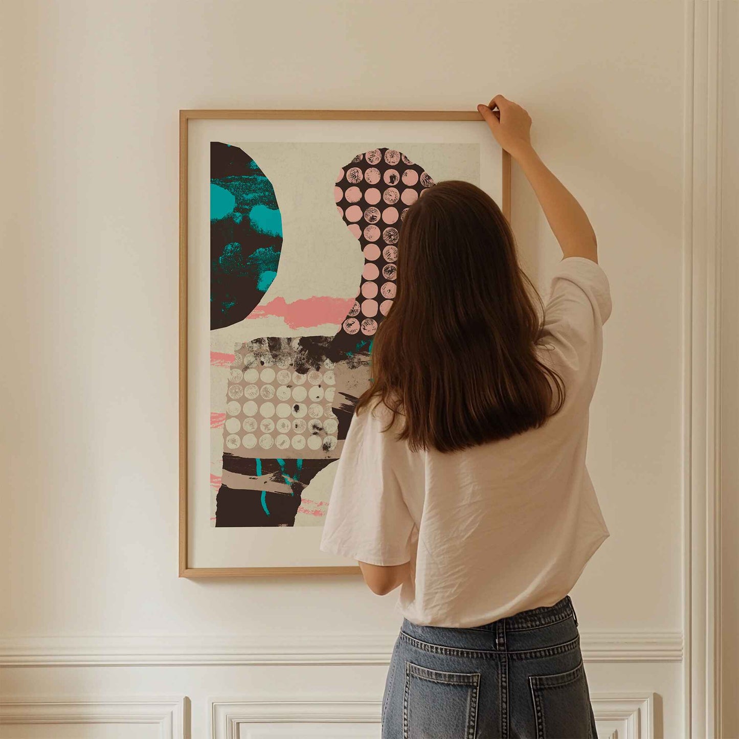 Strokes and pink dots #1