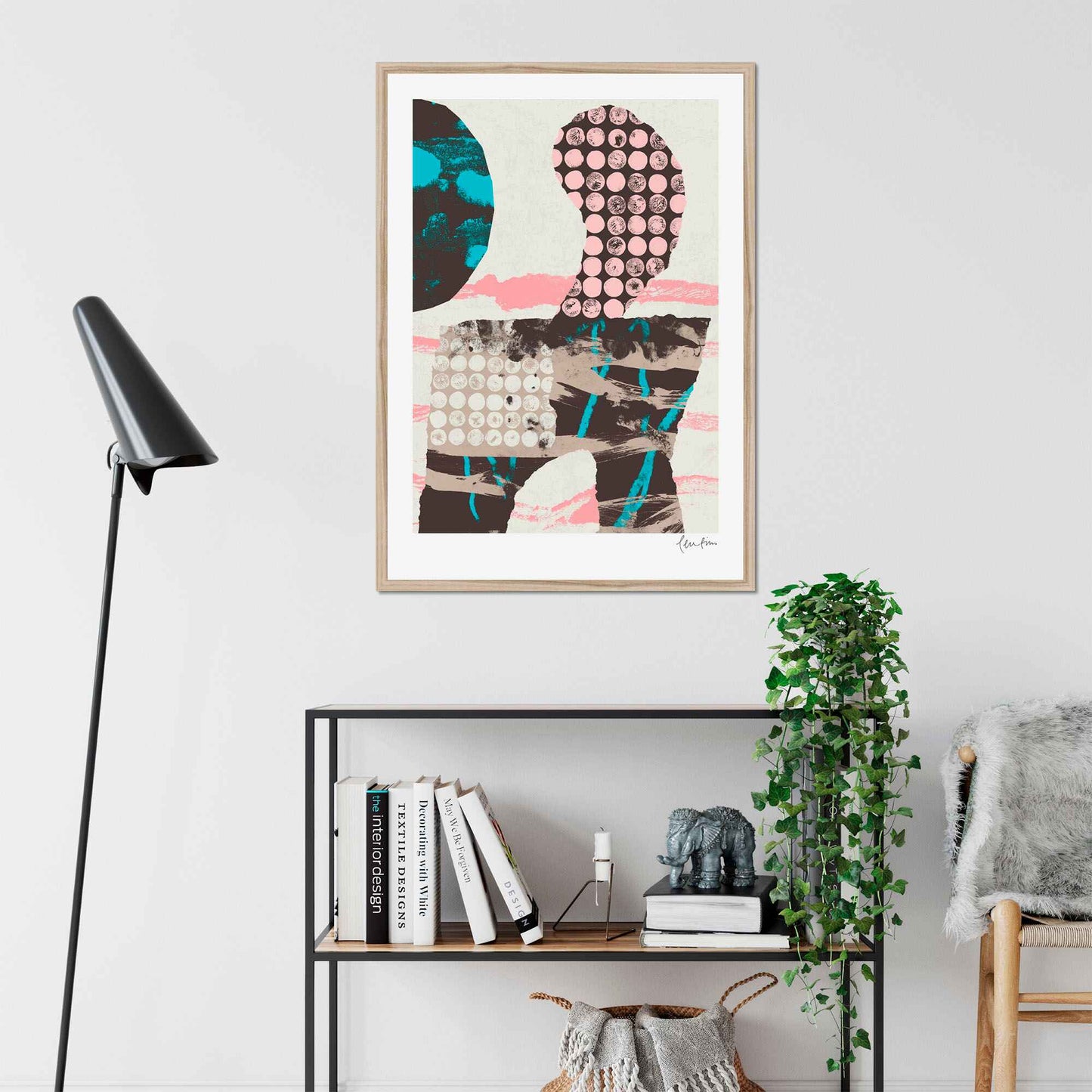 Strokes and pink dots #1