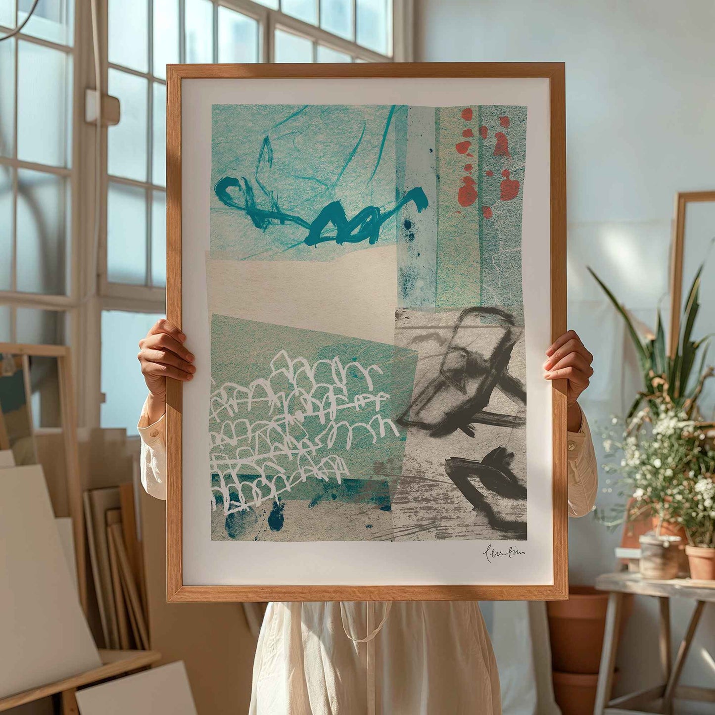 Play of Strokes and Transparencies #1